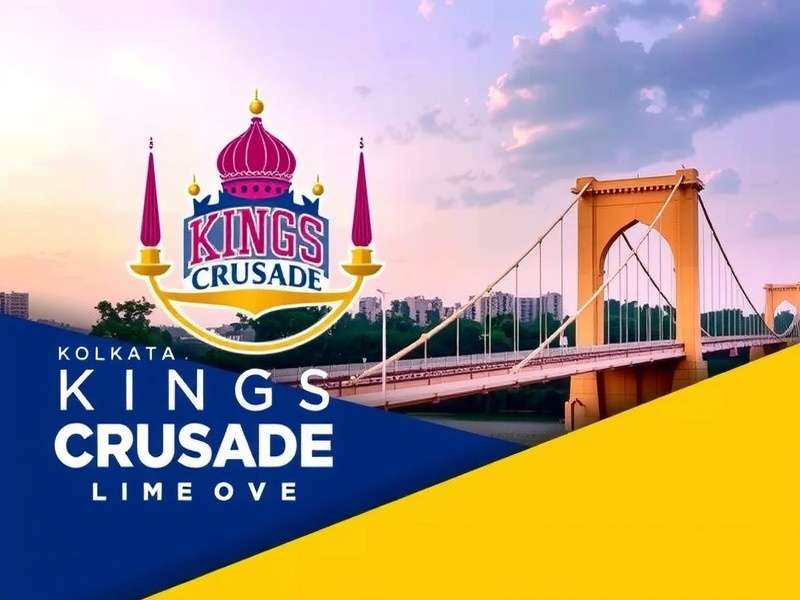 Kolkata Kings Crusade game banner featuring Victoria Memorial and Howrah Bridge