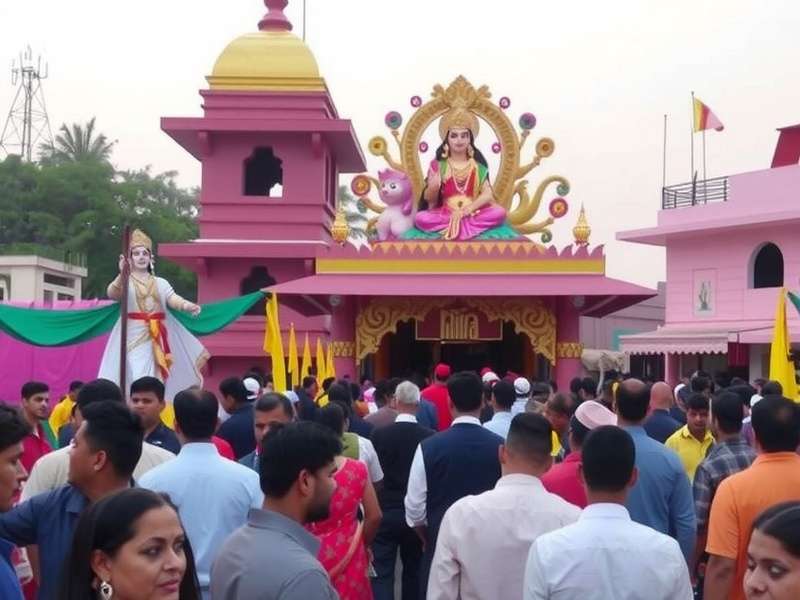 Kolkata Kings Crusade Durga Puja event showing pandal and procession